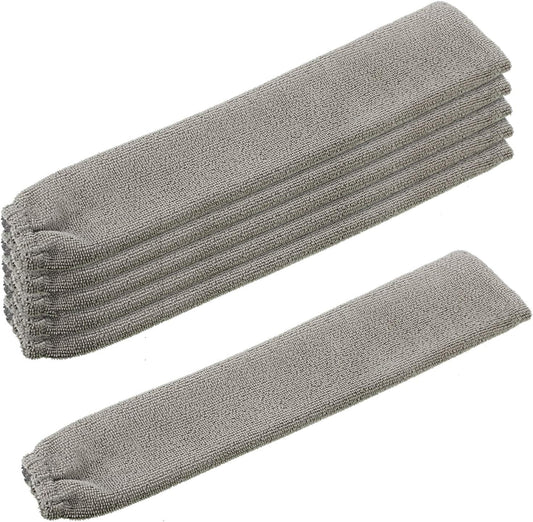 Boao 6 Pack Gap Dust Cleaner Refills, Microfiber Replacement Cloth Covers for Under Furniture Duster, Washable & Reusable Dusting Sleeves
