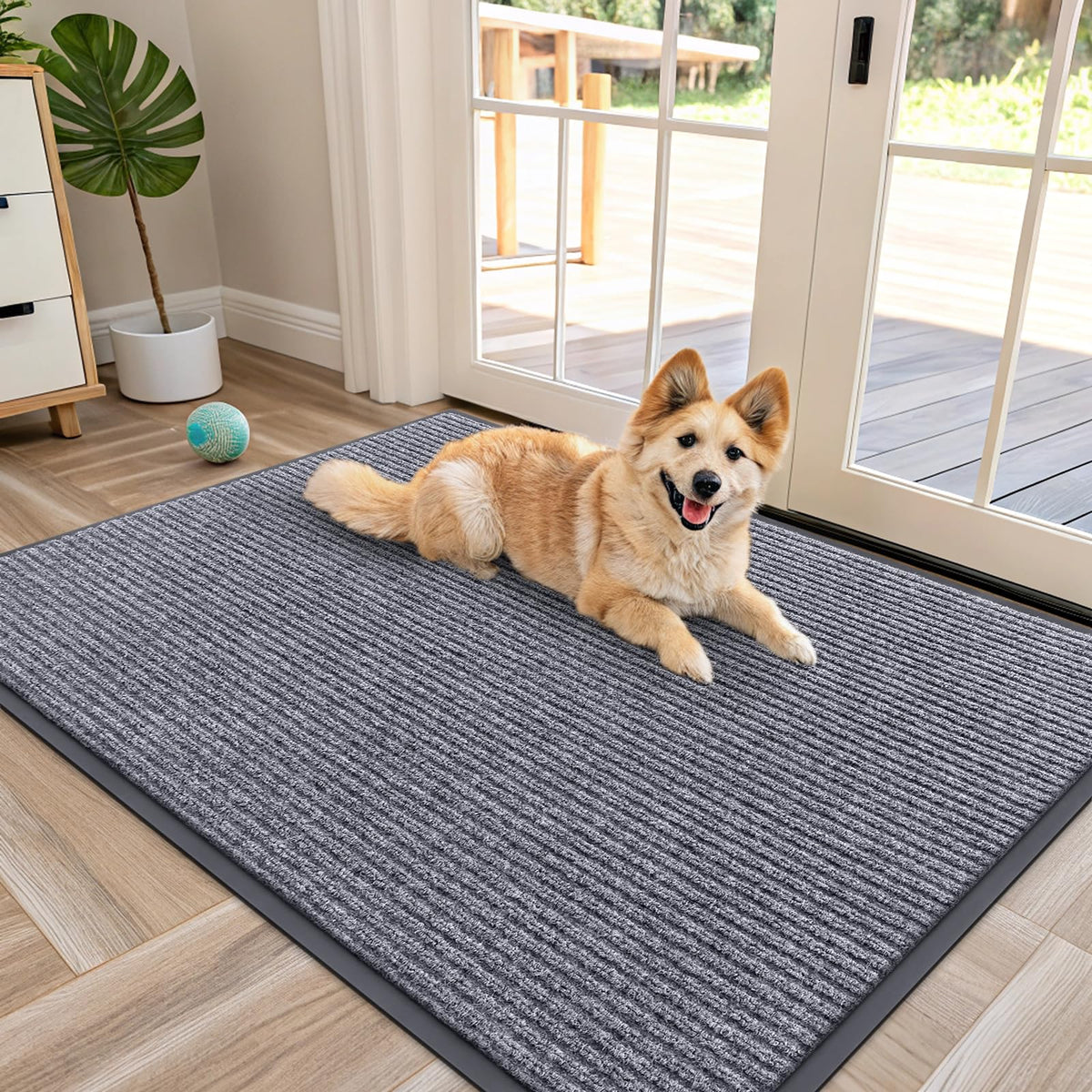 OLANLY Front Door Mat 29.5x17, Waterproof Heavy-Duty Indoor Outdoor Doormat