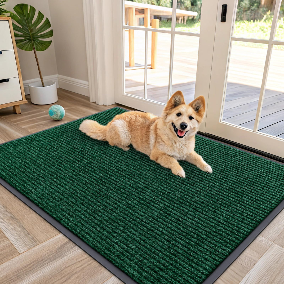 OLANLY Front Door Mat 29.5x17, Waterproof Heavy-Duty Indoor Outdoor Doormat