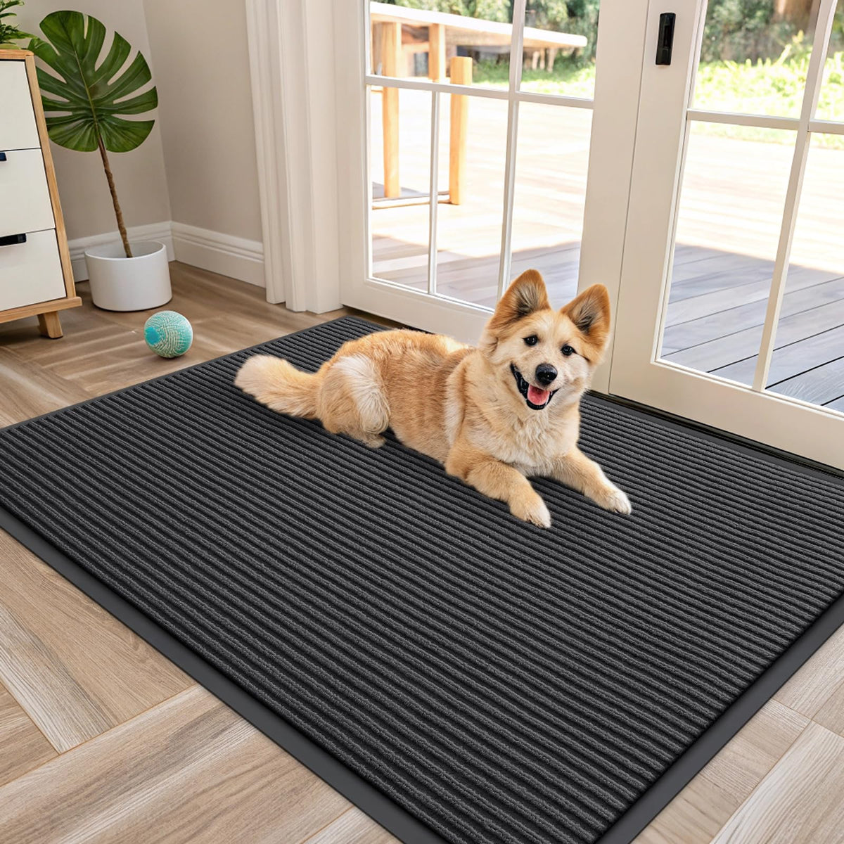 OLANLY Front Door Mat 29.5x17, Waterproof Heavy-Duty Indoor Outdoor Doormat