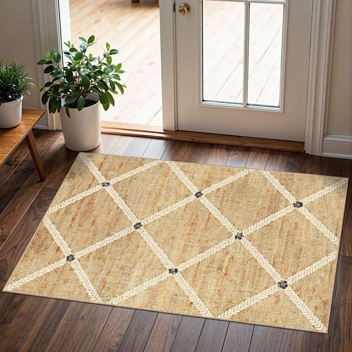 Floral Outdoor Rugs, 28"x43" Front Door Mat Indoor Outside Entrance