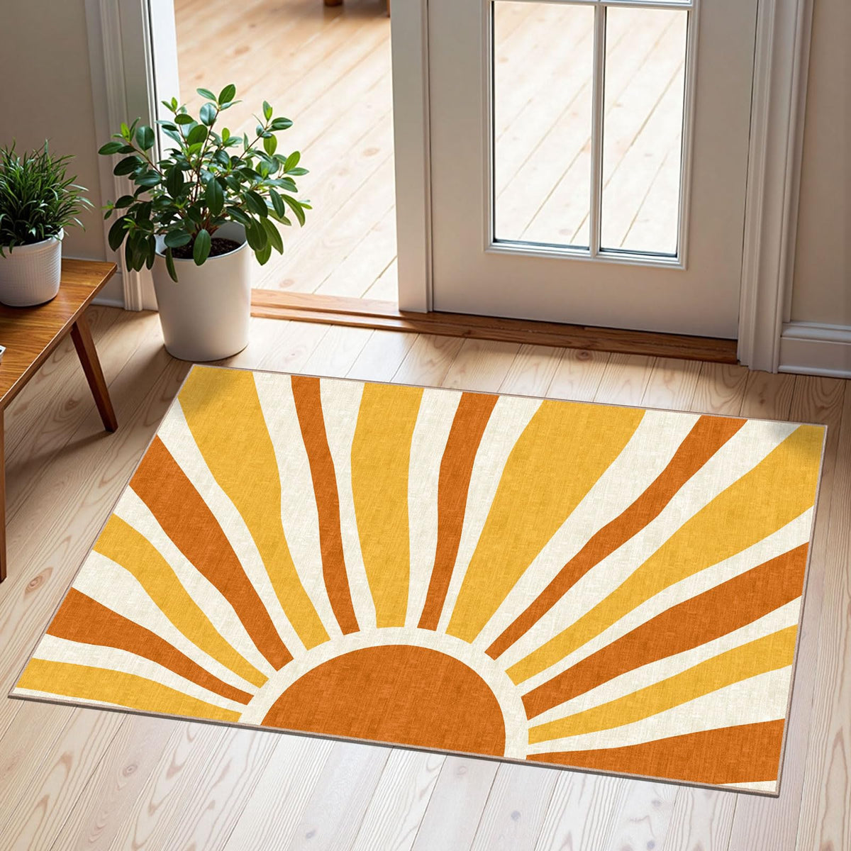 Floral Outdoor Rugs, 28"x43" Front Door Mat Indoor Outside Entrance