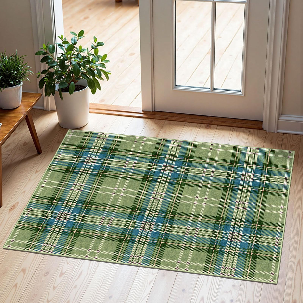 Floral Outdoor Rugs, 28"x43" Front Door Mat Indoor Outside Entrance