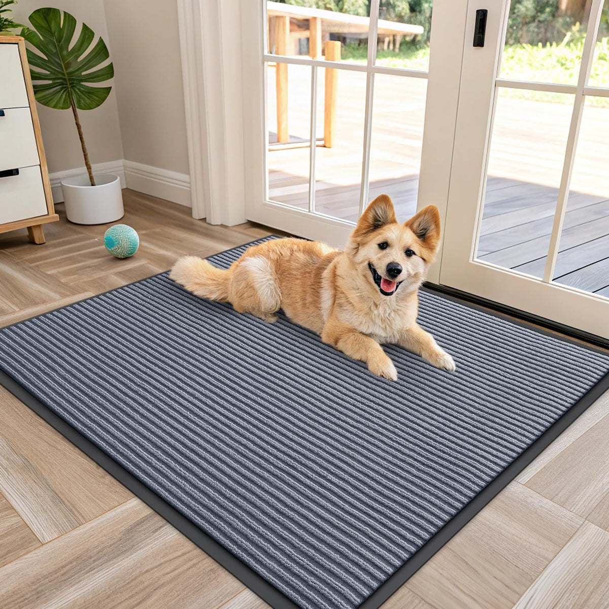 OLANLY Front Door Mat 29.5x17, Waterproof Heavy-Duty Indoor Outdoor Doormat