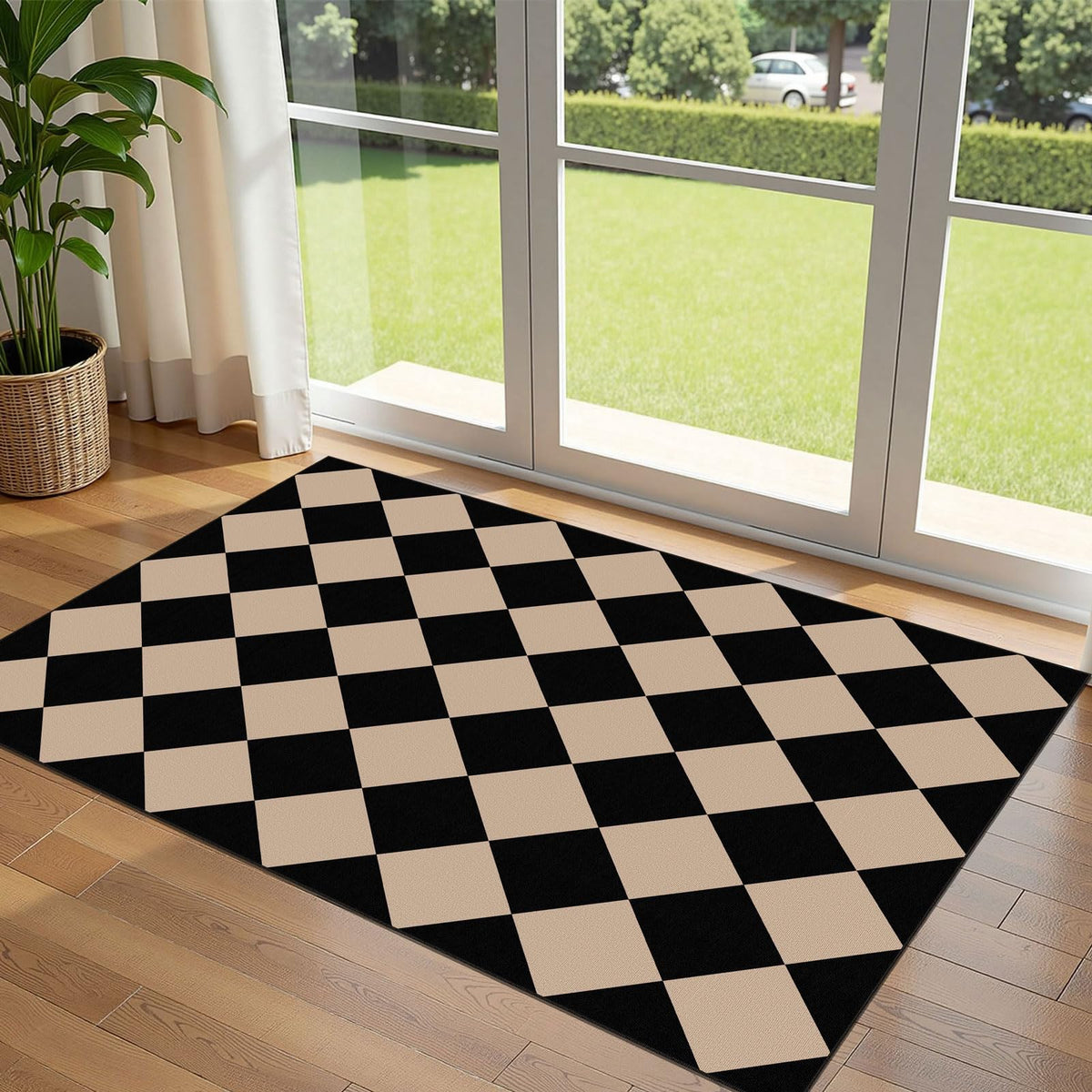 Floral Outdoor Rugs, 28"x43" Front Door Mat Indoor Outside Entrance