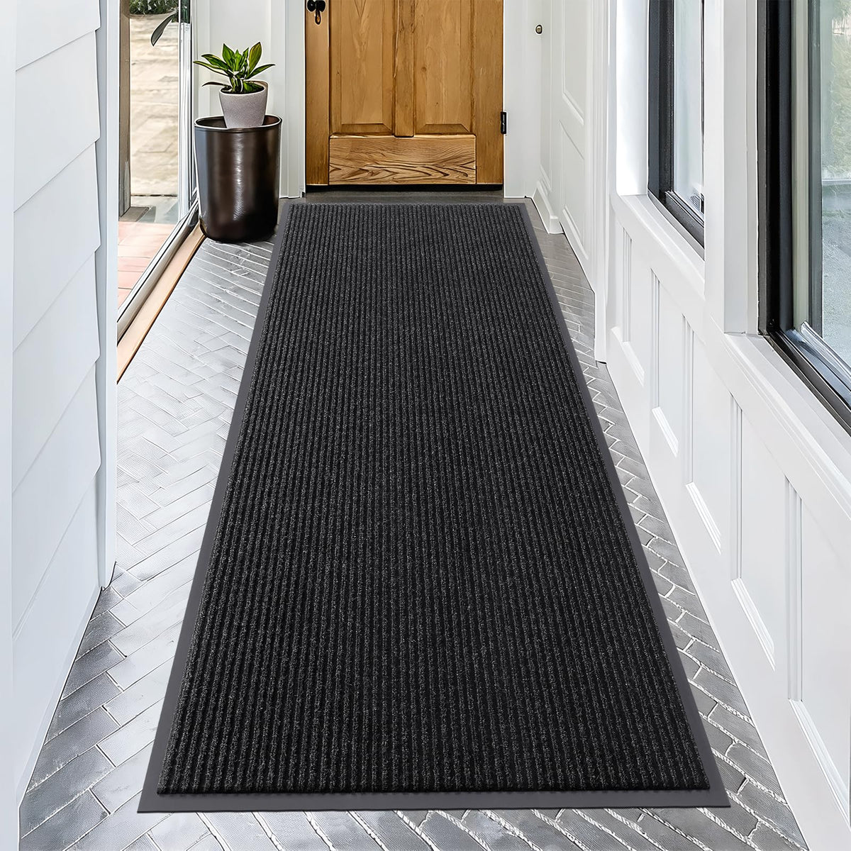 OLANLY Front Door Mat 29.5x17, Waterproof Heavy-Duty Indoor Outdoor Doormat