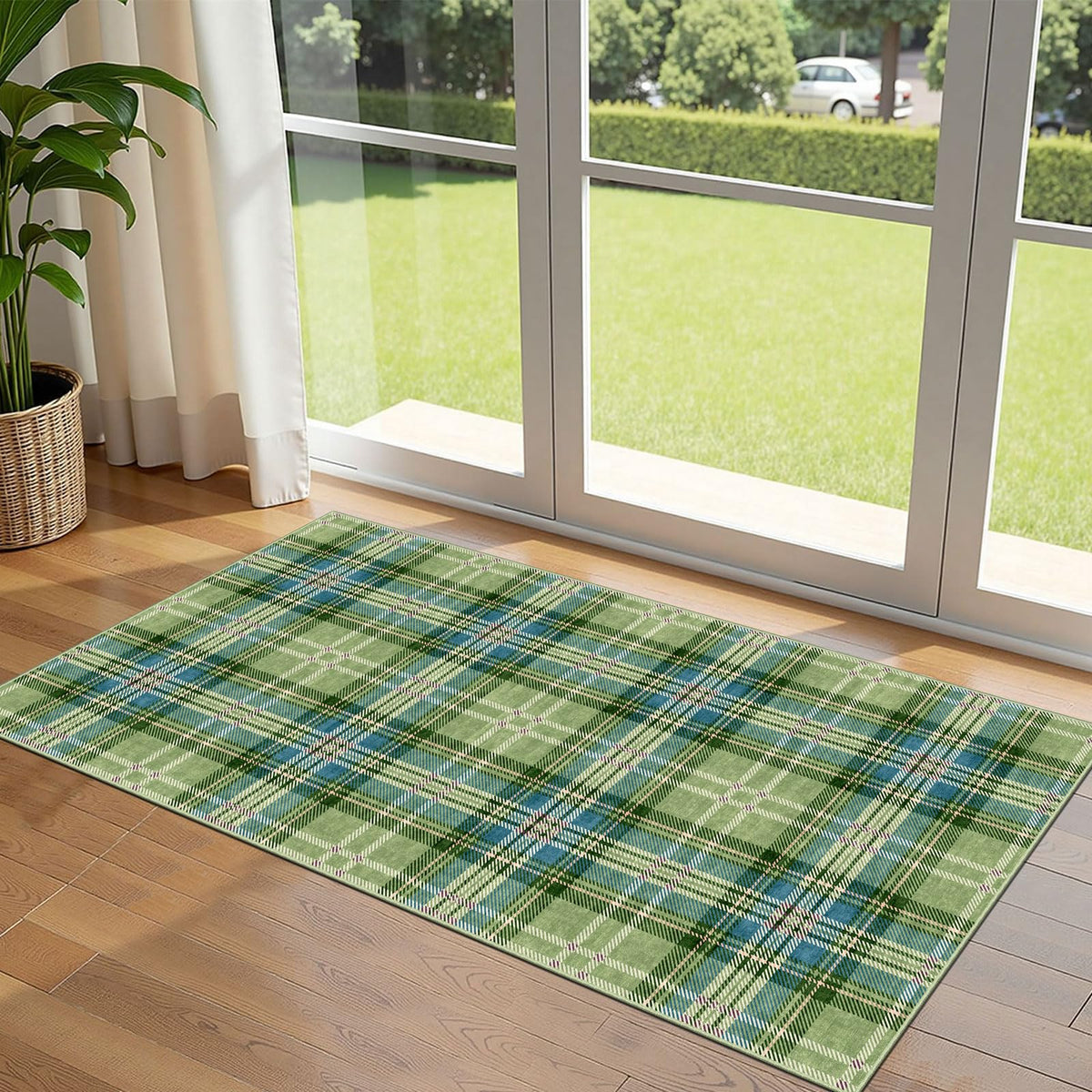 Floral Outdoor Rugs, 28"x43" Front Door Mat Indoor Outside Entrance