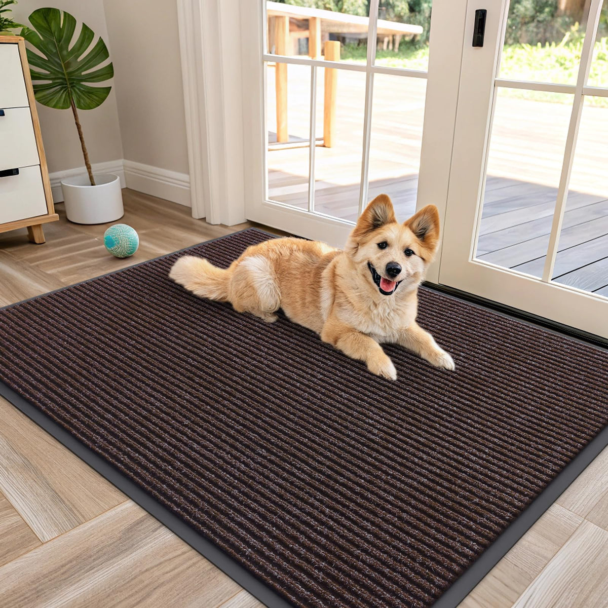 OLANLY Front Door Mat 29.5x17, Waterproof Heavy-Duty Indoor Outdoor Doormat