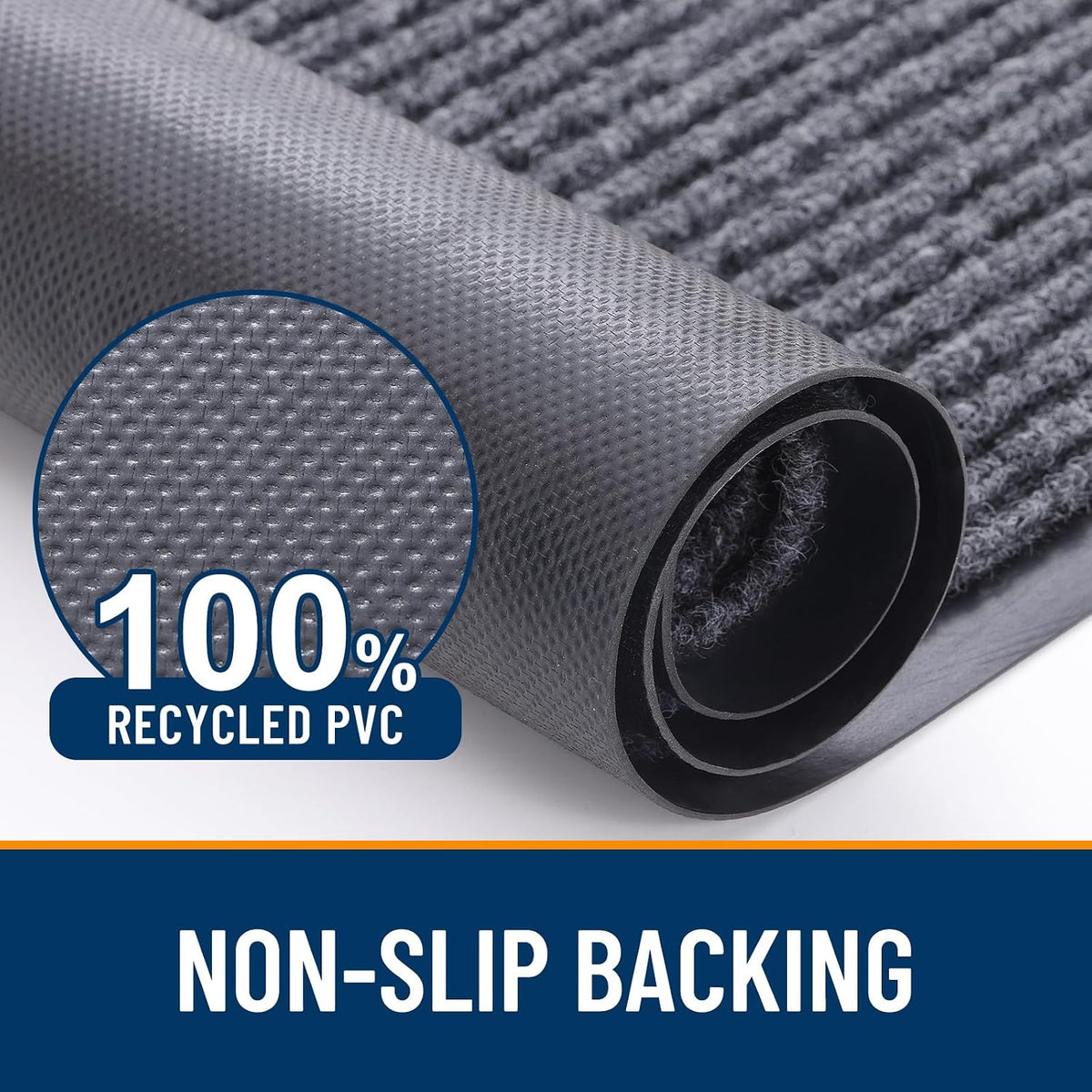 OLANLY Front Door Mat 29.5x17, Waterproof Heavy-Duty Indoor Outdoor Doormat