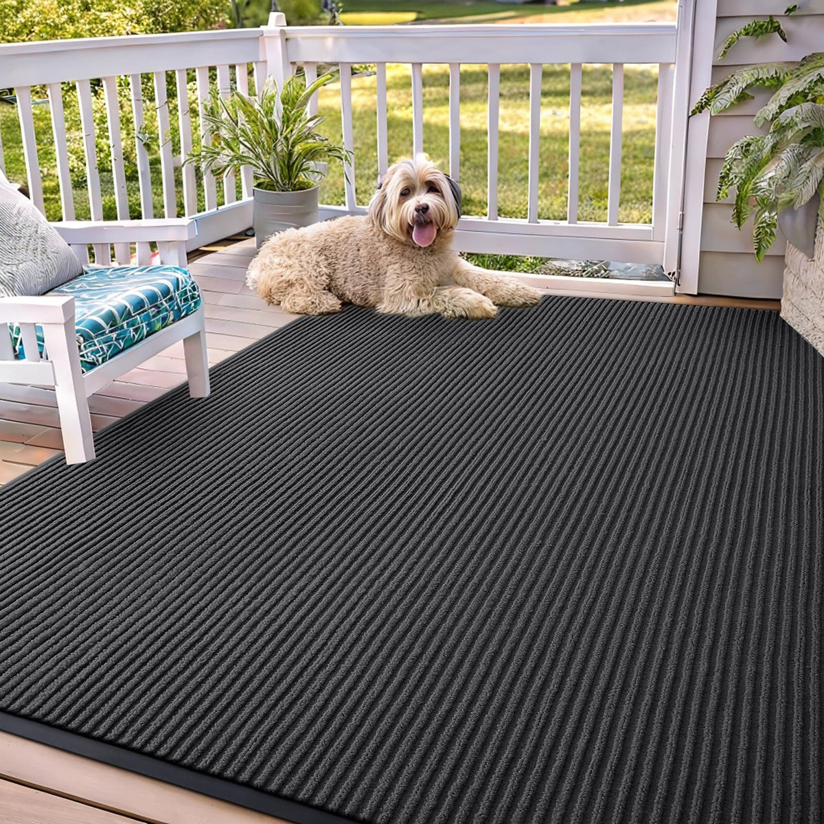OLANLY Front Door Mat 29.5x17, Waterproof Heavy-Duty Indoor Outdoor Doormat