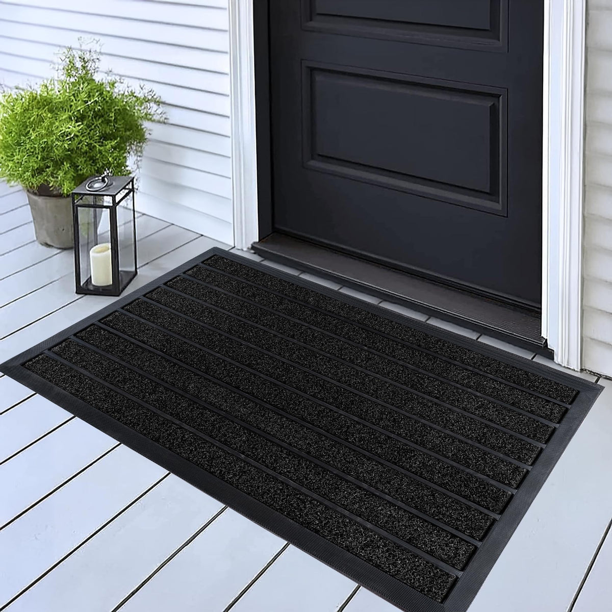 ubdyo Extra Durable Door Mat Outside Entrance (30" x 17", Bright Brown)