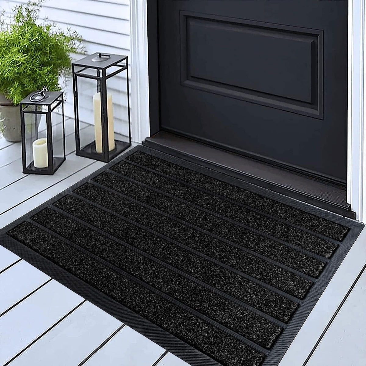 ubdyo Extra Durable Door Mat Outside Entrance (30" x 17", Bright Brown)