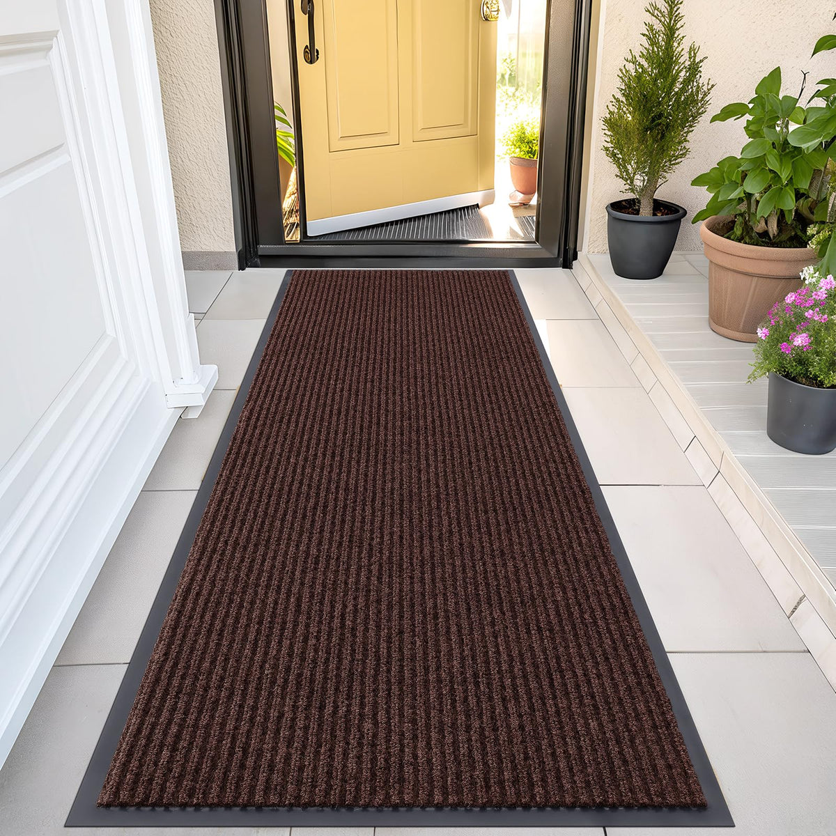 OLANLY Front Door Mat 29.5x17, Waterproof Heavy-Duty Indoor Outdoor Doormat