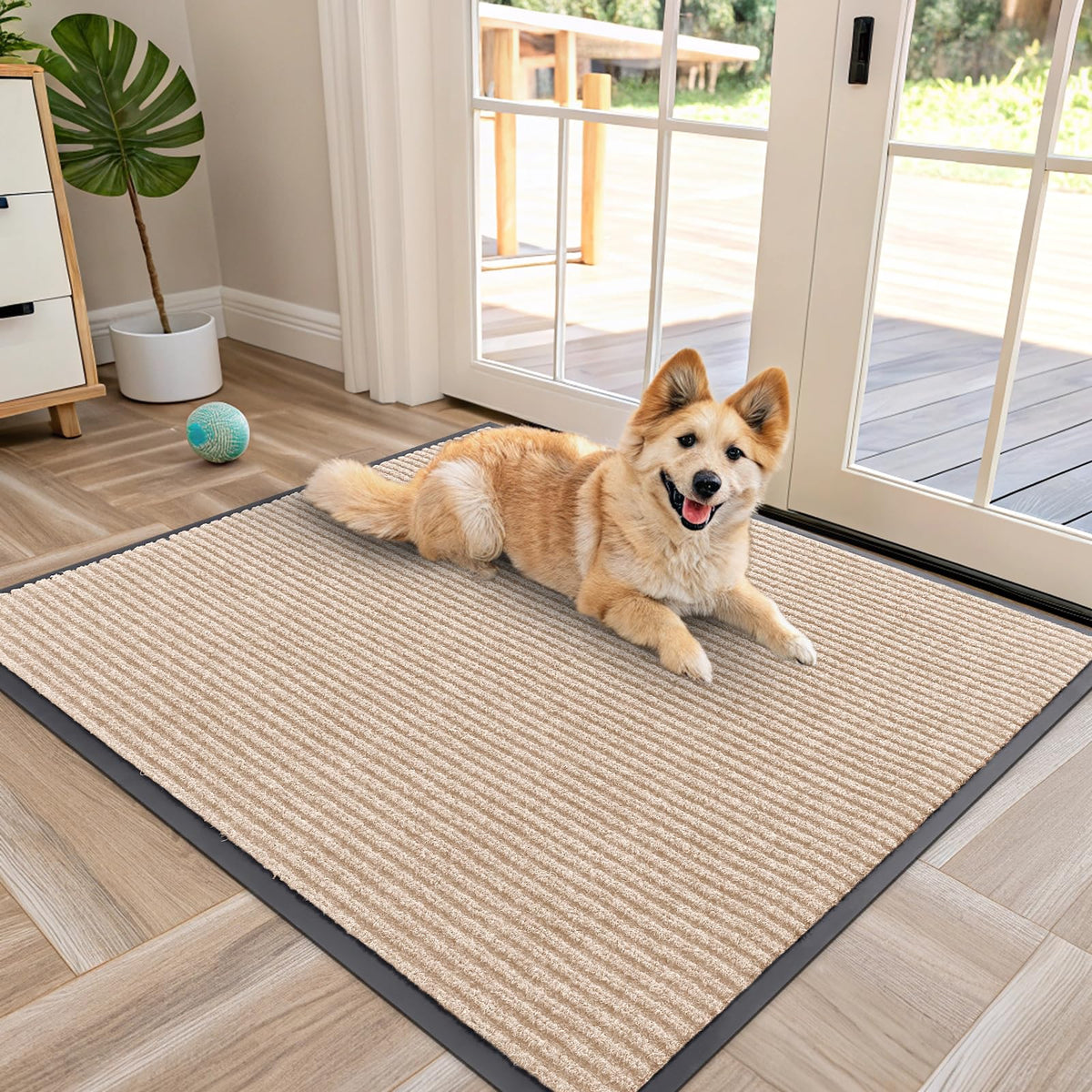 OLANLY Front Door Mat 29.5x17, Waterproof Heavy-Duty Indoor Outdoor Doormat