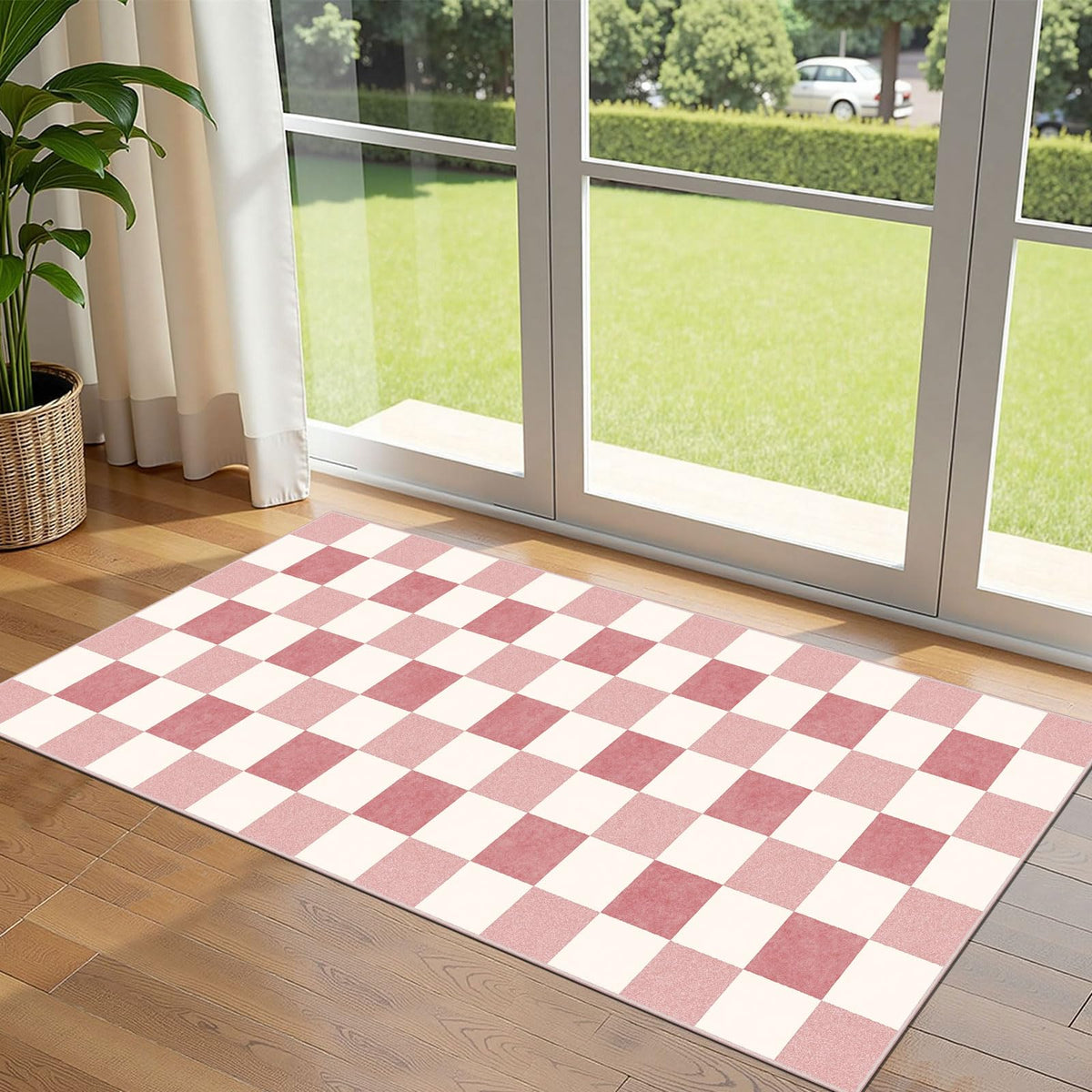Floral Outdoor Rugs, 28"x43" Front Door Mat Indoor Outside Entrance