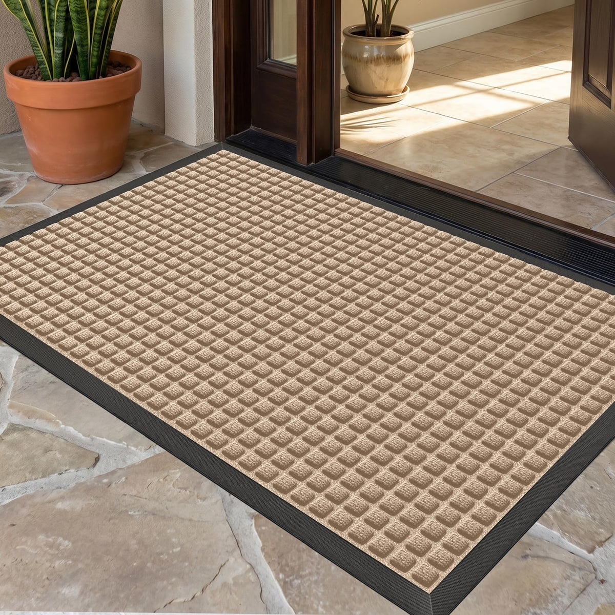 Front Door Mat Outside Entrance, Heavy Duty Doormat, 29.5"x17"
