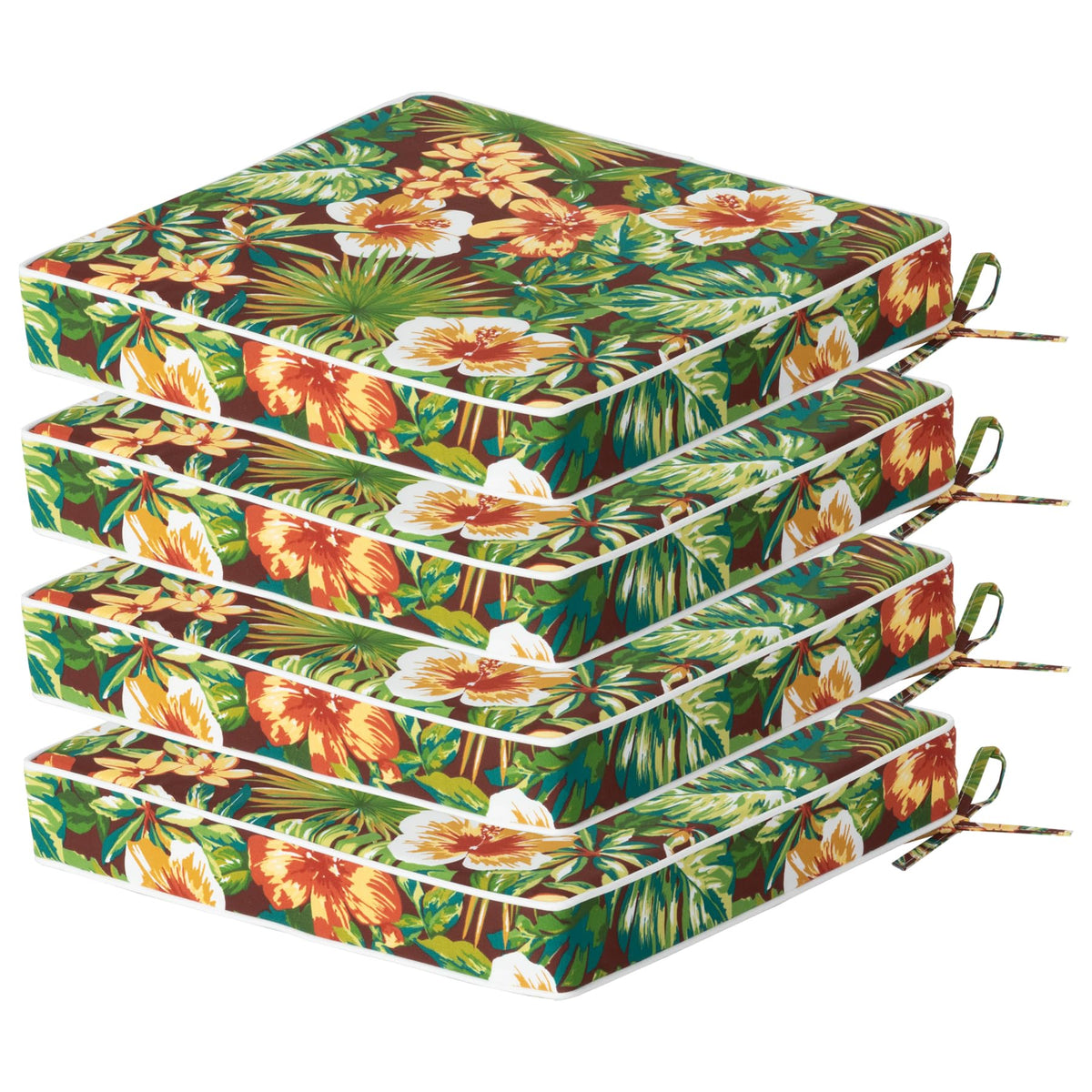 COZYVIDA Outdoor Chair Cushions Pad 20"x20"x3.1" Set of 4,Malachite
