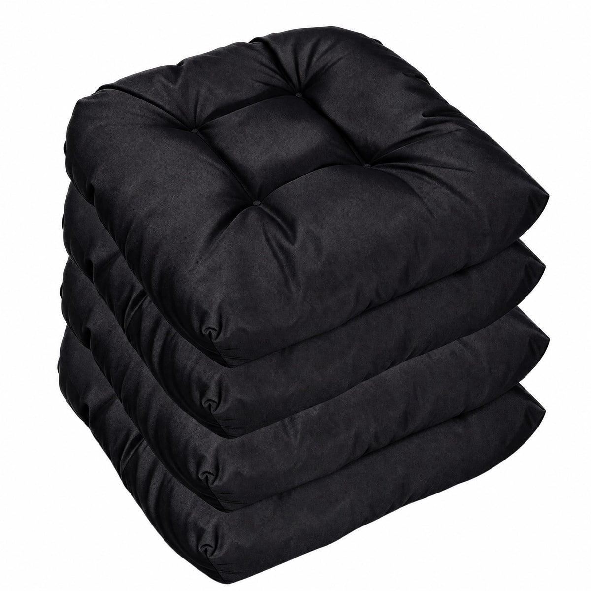 Outdoor Chair Cushions Set of 2 Patio Cushions 19x19x5”Waterproof &Fade Resistent Outdoor Cushion for Patio Furniture, Foam Filled Replacement Outdoors Seat Cushion for Dining Chairs, Gray