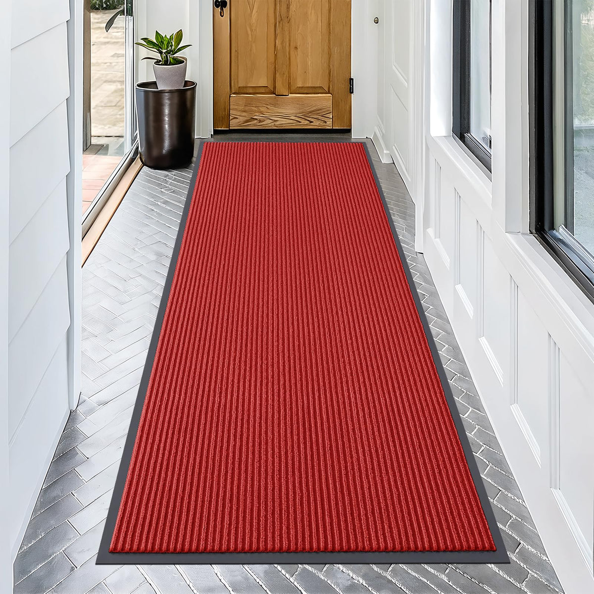 OLANLY Front Door Mat 29.5x17, Waterproof Heavy-Duty Indoor Outdoor Doormat