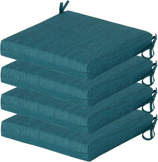 COZYVIDA Outdoor Chair Cushions Pad 20"x20"x3.1" Set of 4,Malachite