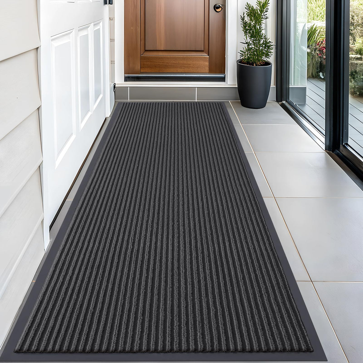 OLANLY Front Door Mat 29.5x17, Waterproof Heavy-Duty Indoor Outdoor Doormat