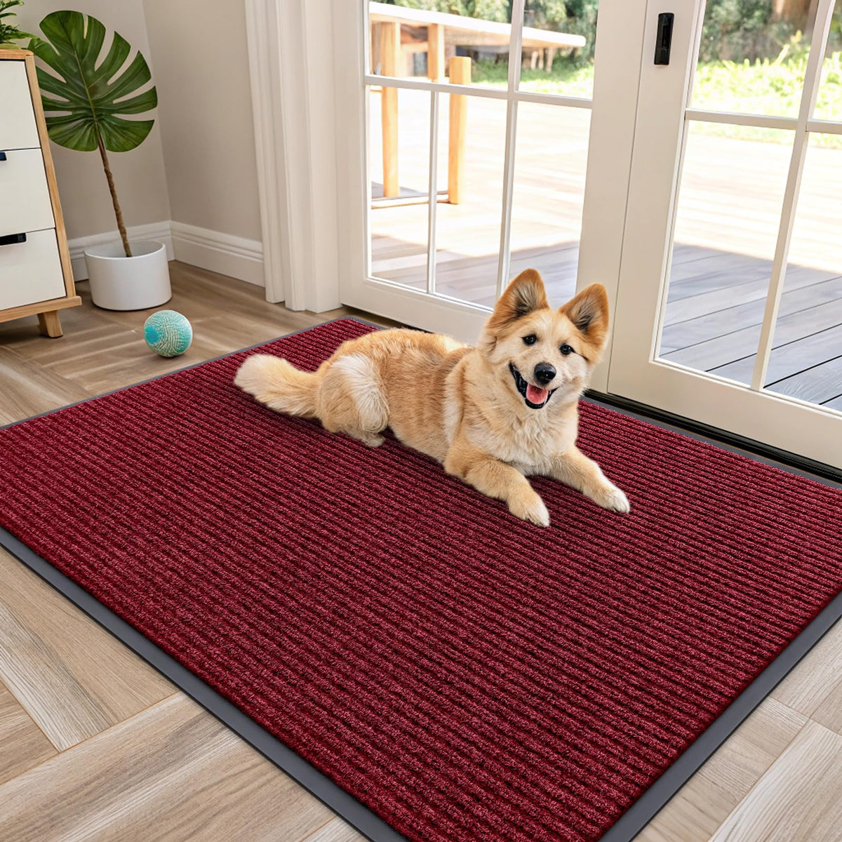 OLANLY Front Door Mat 29.5x17, Waterproof Heavy-Duty Indoor Outdoor Doormat