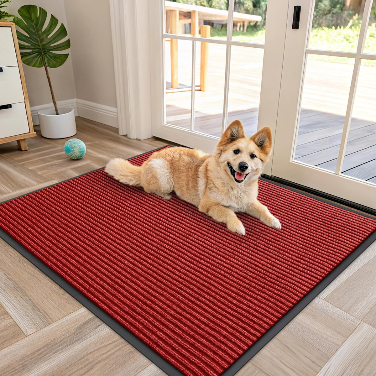 OLANLY Front Door Mat 29.5x17, Waterproof Heavy-Duty Indoor Outdoor Doormat