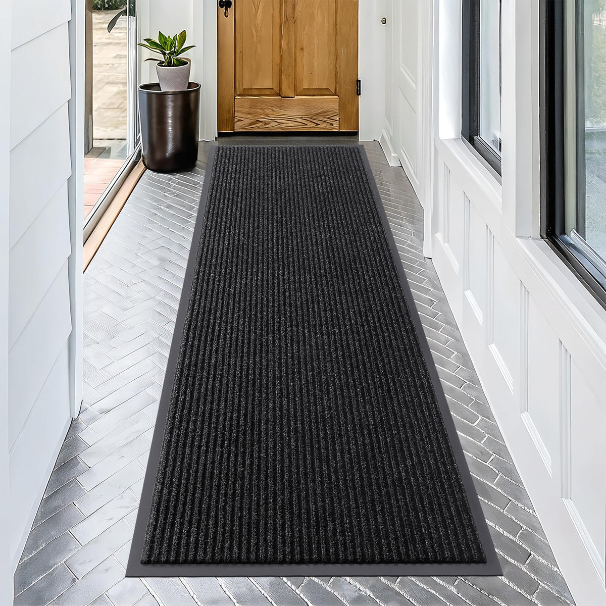 OLANLY Front Door Mat 29.5x17, Waterproof Heavy-Duty Indoor Outdoor Doormat