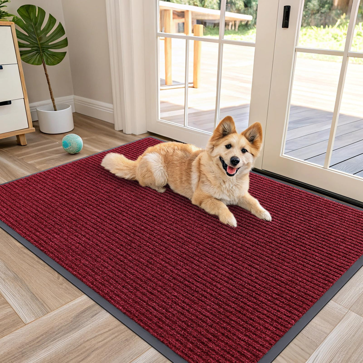 OLANLY Front Door Mat 29.5x17, Waterproof Heavy-Duty Indoor Outdoor Doormat