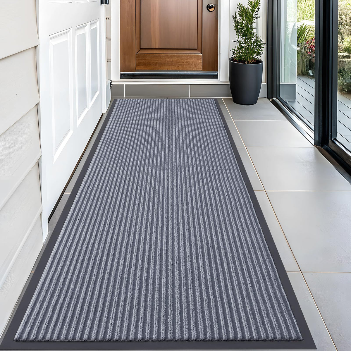 OLANLY Front Door Mat 29.5x17, Waterproof Heavy-Duty Indoor Outdoor Doormat