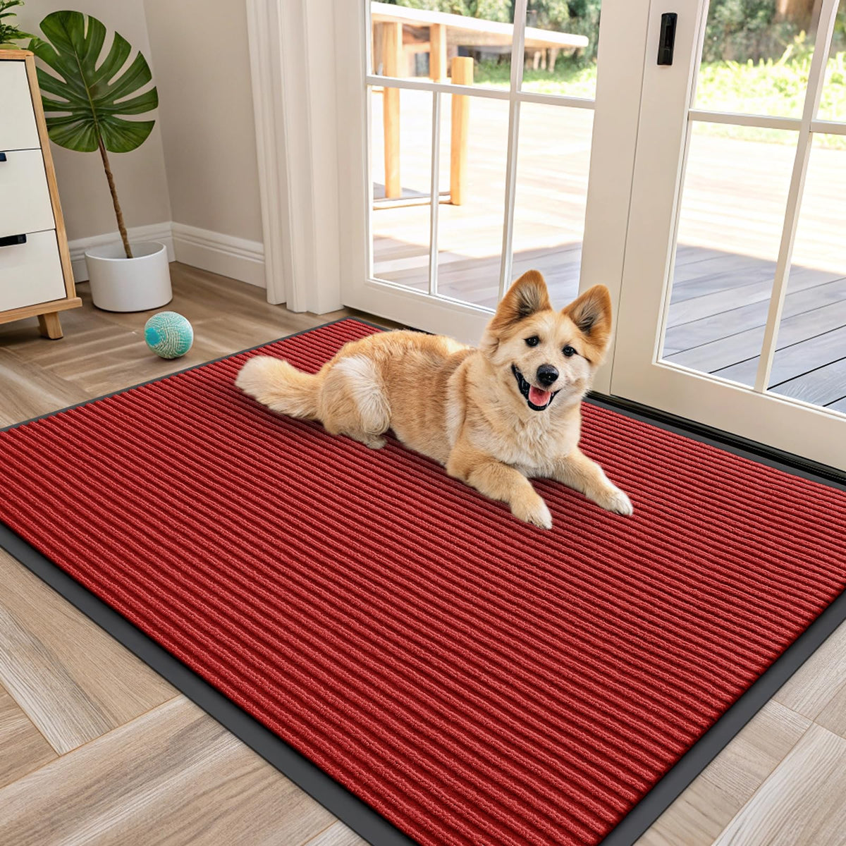 OLANLY Front Door Mat 29.5x17, Waterproof Heavy-Duty Indoor Outdoor Doormat