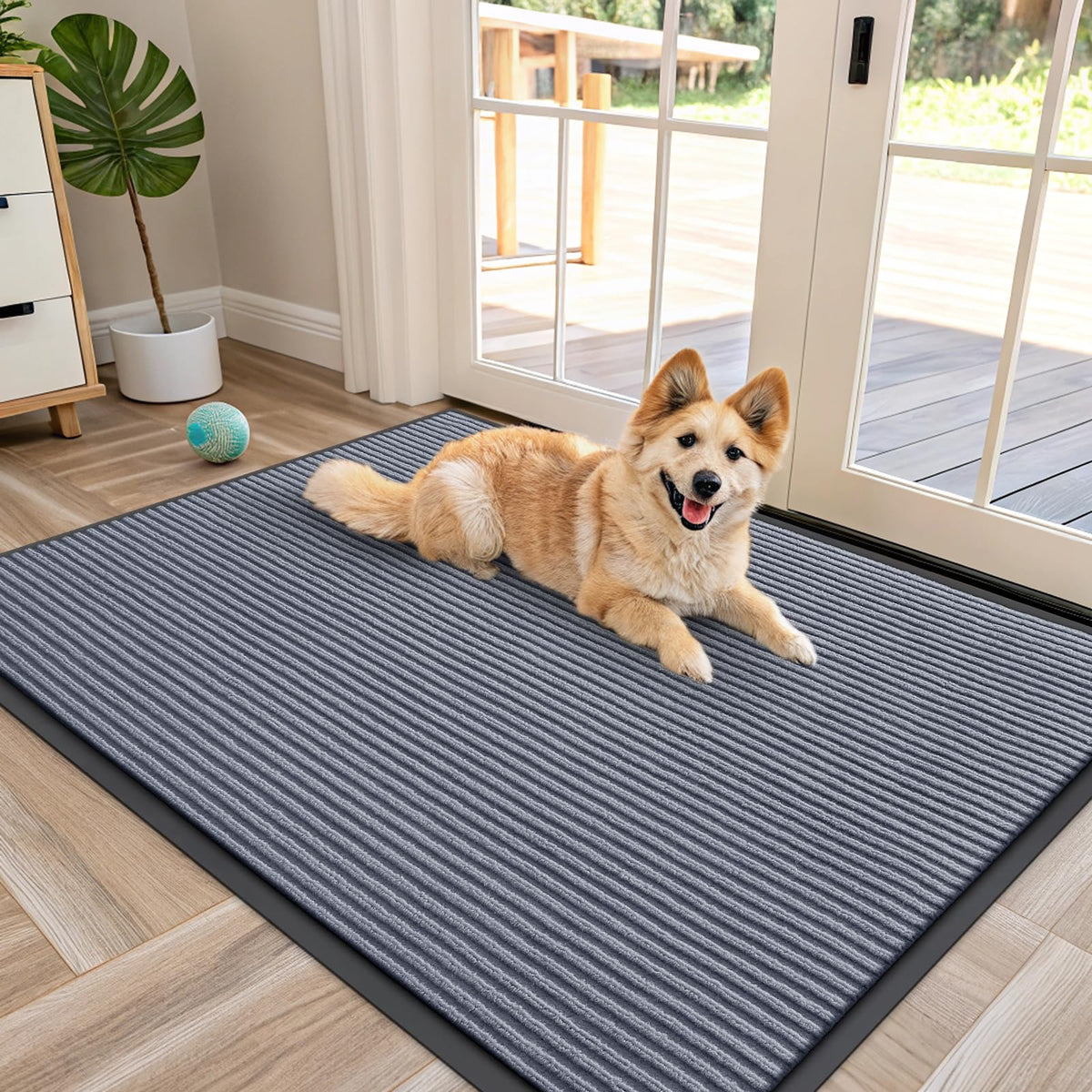 OLANLY Front Door Mat 29.5x17, Waterproof Heavy-Duty Indoor Outdoor Doormat