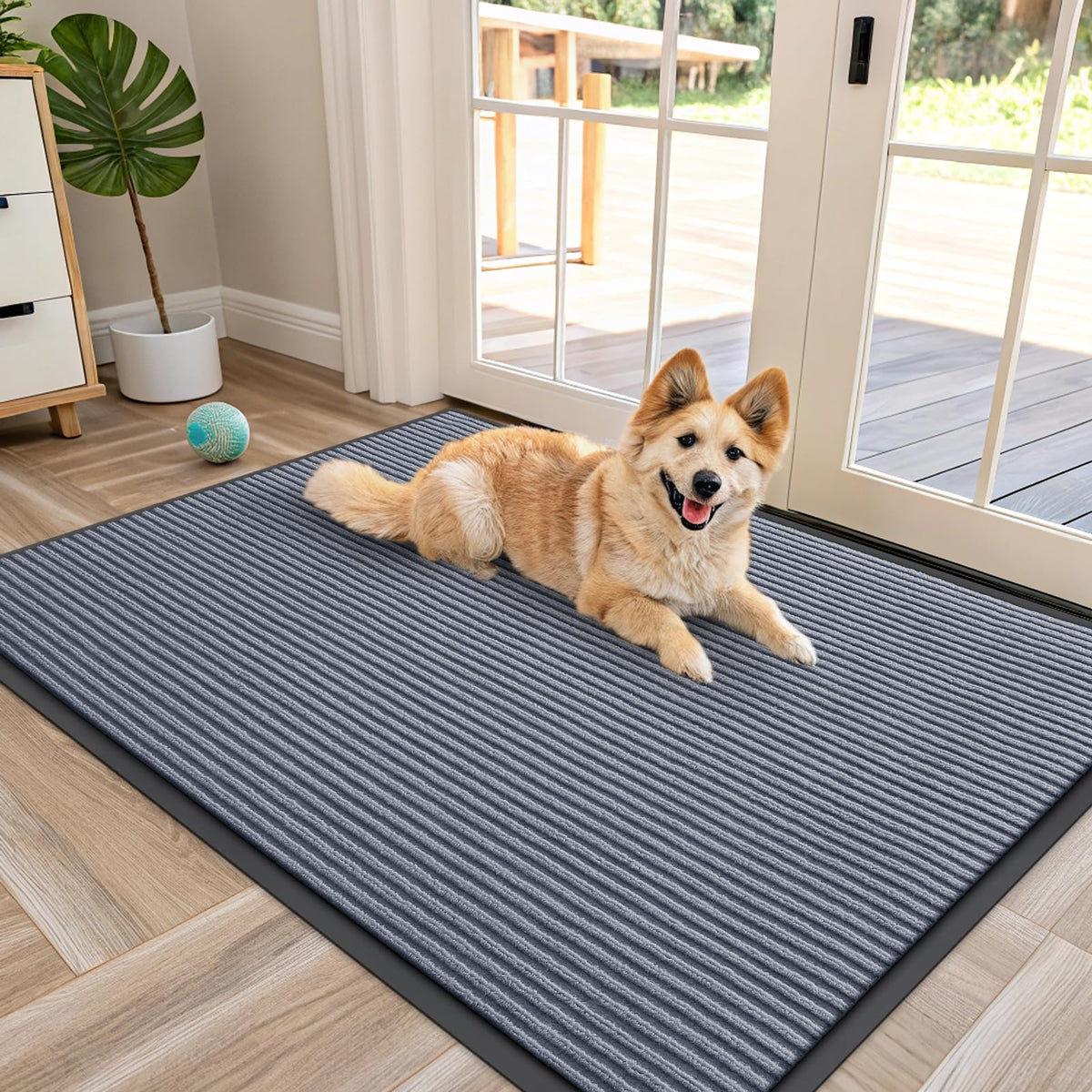 OLANLY Front Door Mat 29.5x17, Waterproof Heavy-Duty Indoor Outdoor Doormat
