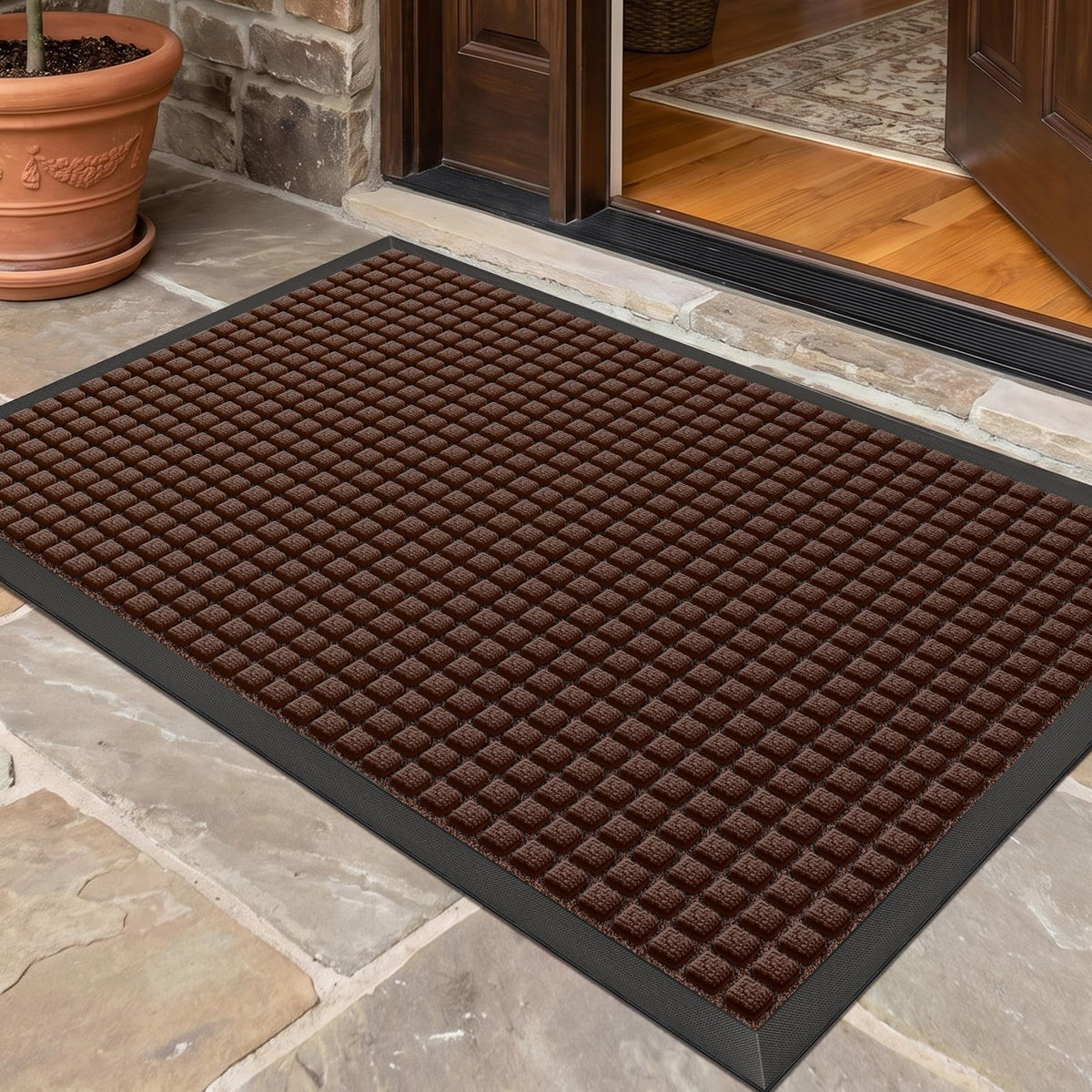 Front Door Mat Outside Entrance, Heavy Duty Doormat, 29.5"x17"