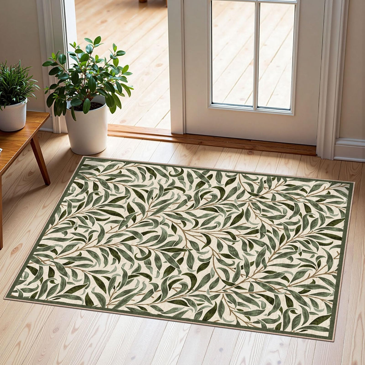 Floral Outdoor Rugs, 28"x43" Front Door Mat Indoor Outside Entrance