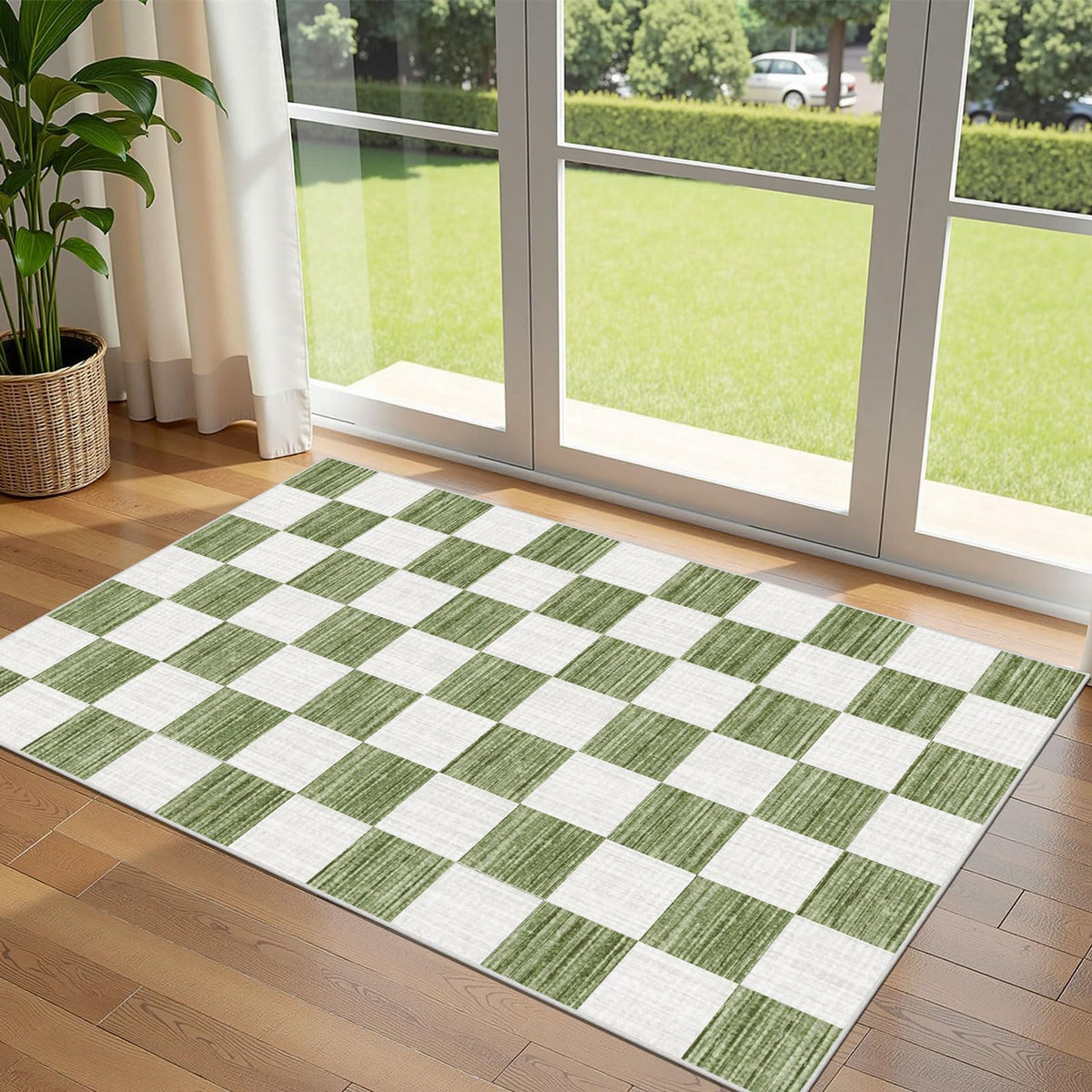 Floral Outdoor Rugs, 28"x43" Front Door Mat Indoor Outside Entrance