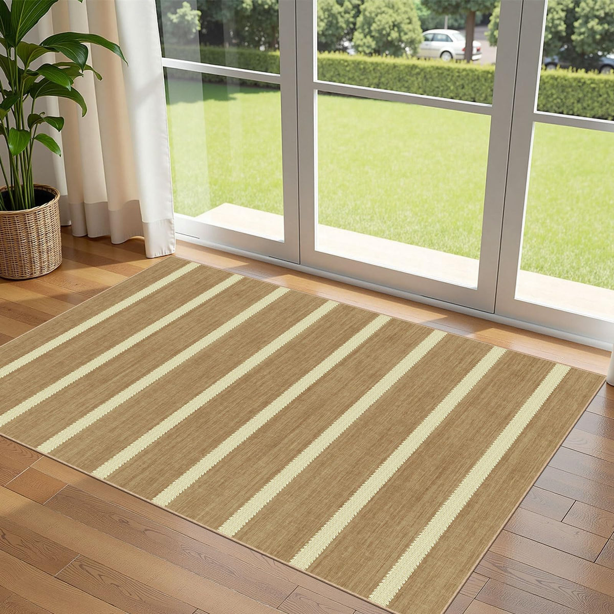Floral Outdoor Rugs, 28"x43" Front Door Mat Indoor Outside Entrance