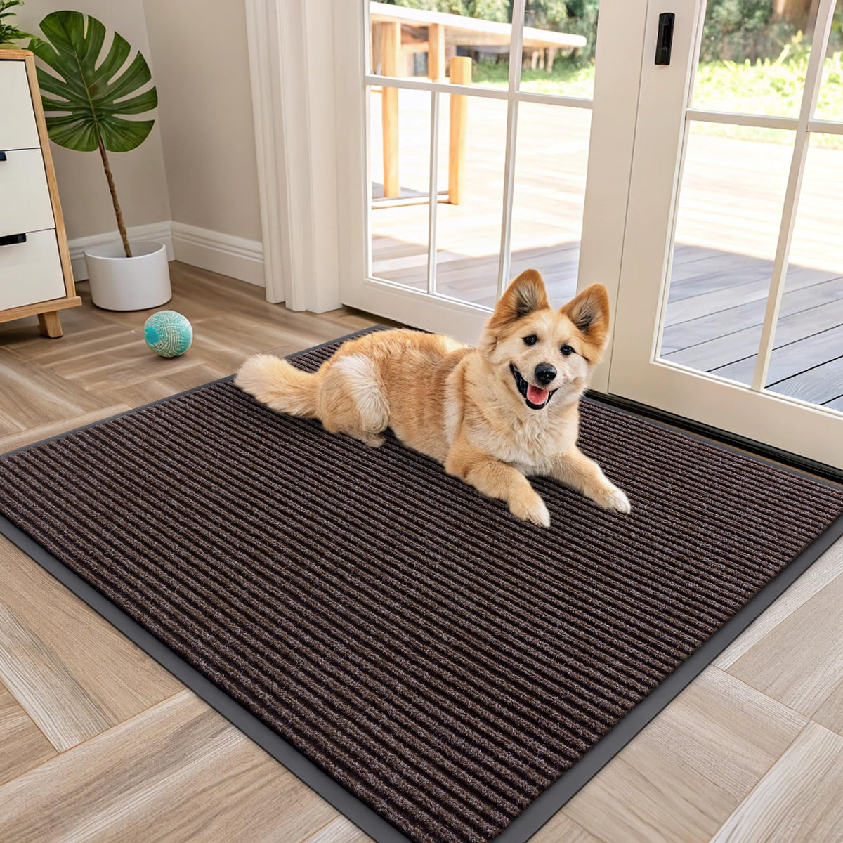 OLANLY Front Door Mat 29.5x17, Waterproof Heavy-Duty Indoor Outdoor Doormat