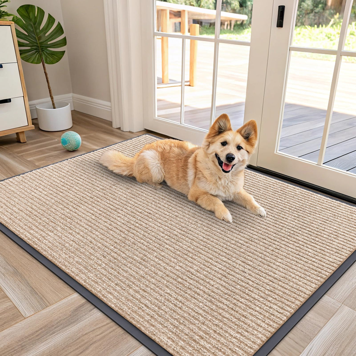 OLANLY Front Door Mat 29.5x17, Waterproof Heavy-Duty Indoor Outdoor Doormat