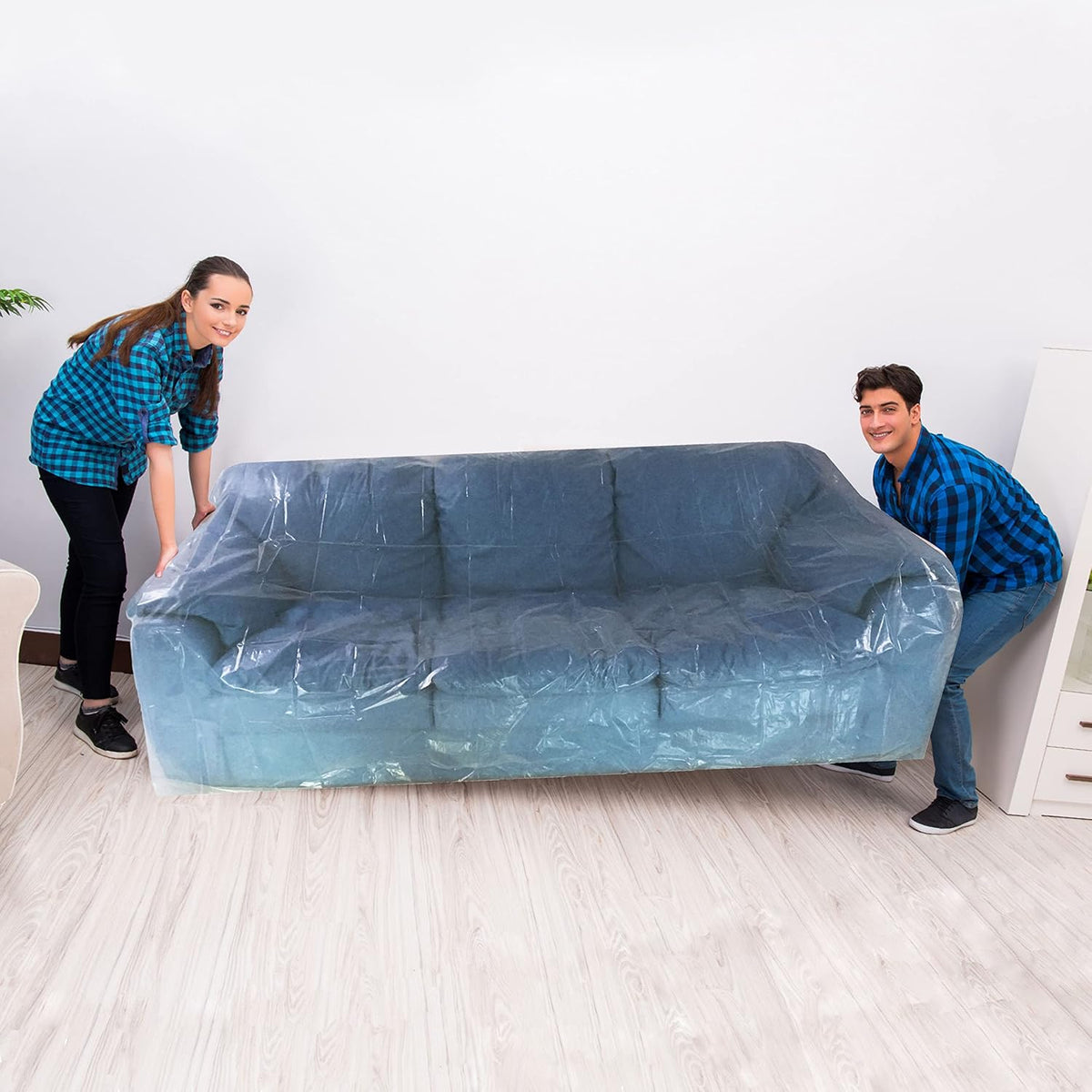 SOFA Moving Covers (2 Pack) - 45" x 152" - Moving & Storage Bags - UBOXES,Water resistant