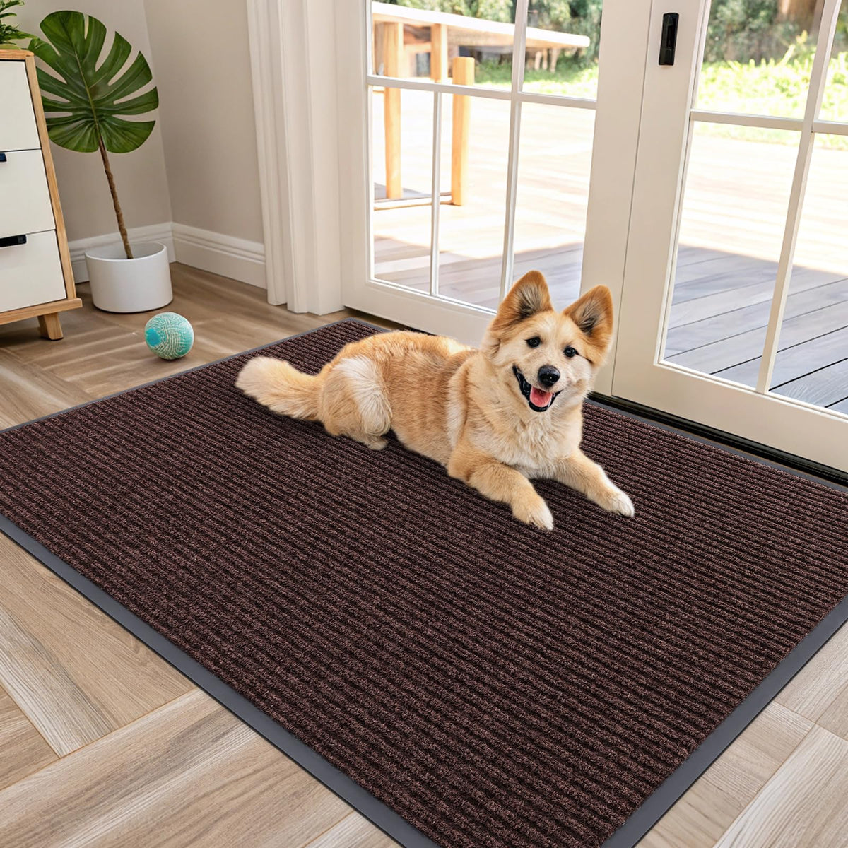 OLANLY Front Door Mat 29.5x17, Waterproof Heavy-Duty Indoor Outdoor Doormat