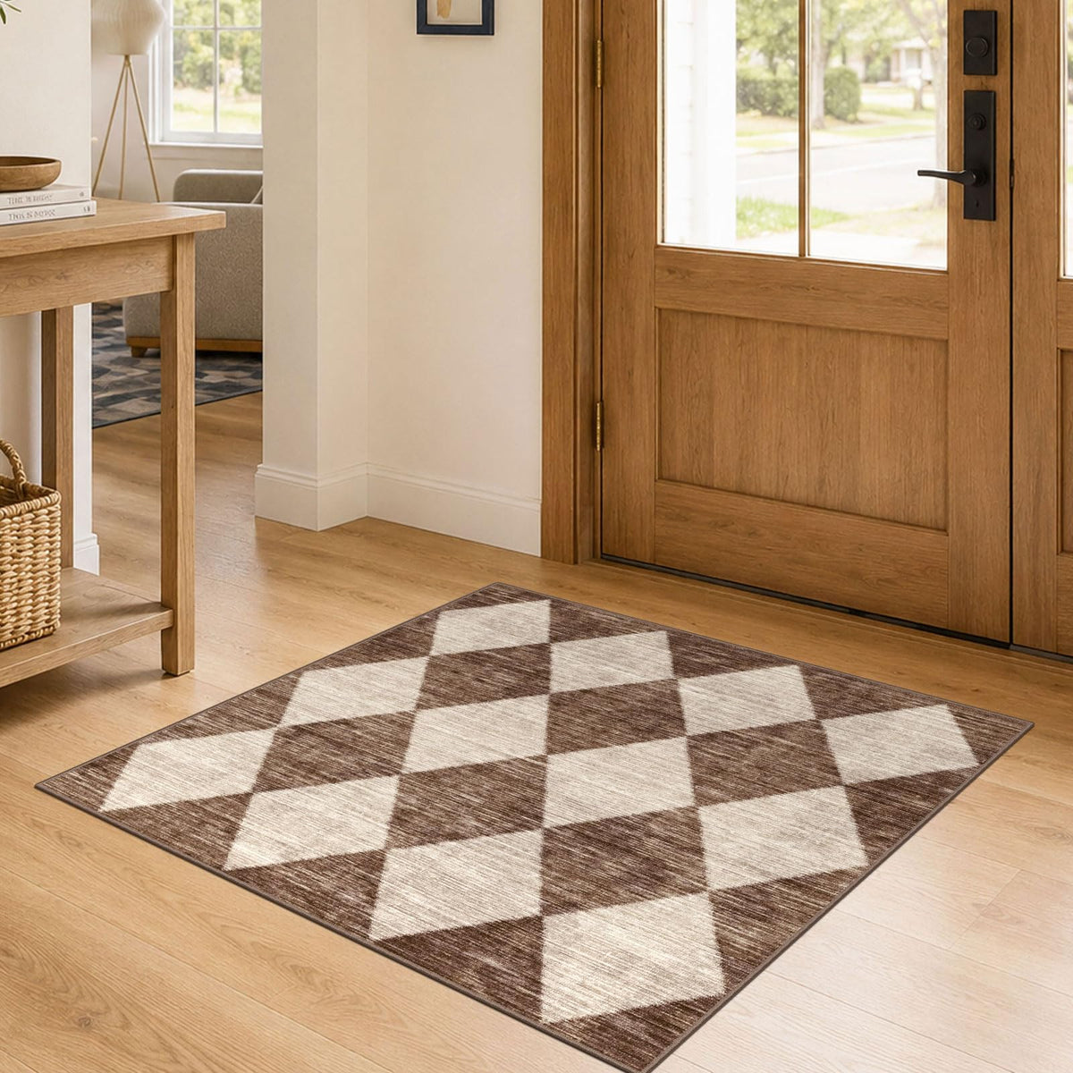 Floral Outdoor Rugs, 28"x43" Front Door Mat Indoor Outside Entrance