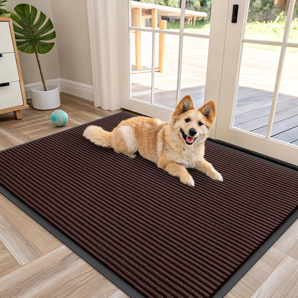 OLANLY Front Door Mat 29.5x17, Waterproof Heavy-Duty Indoor Outdoor Doormat