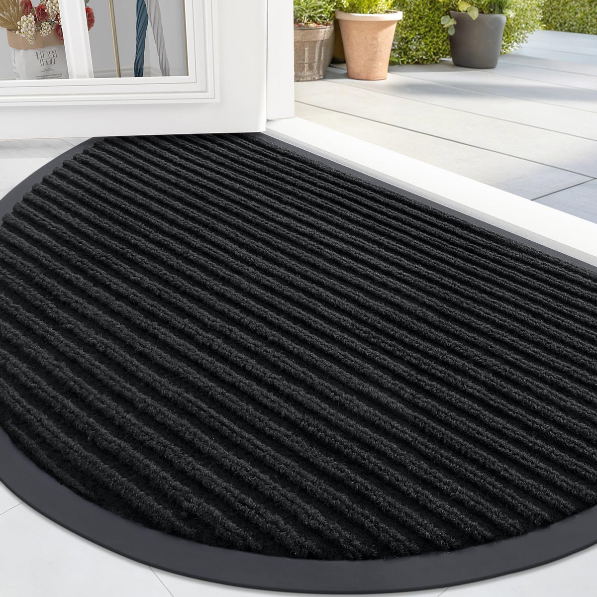 OLANLY Front Door Mat 29.5x17, Waterproof Heavy-Duty Indoor Outdoor Doormat