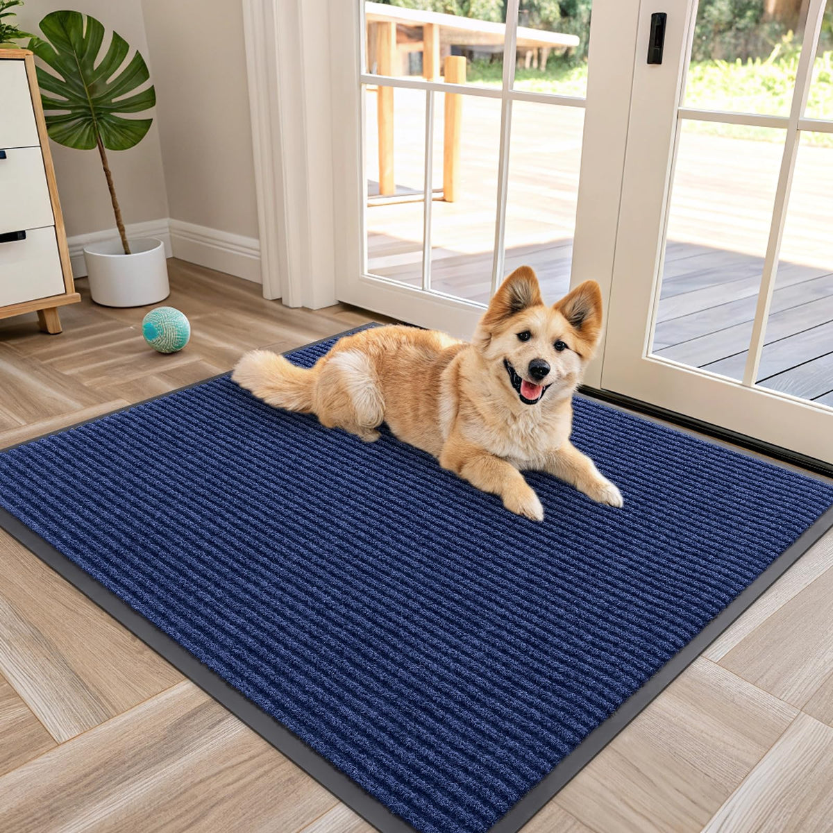 OLANLY Front Door Mat 29.5x17, Waterproof Heavy-Duty Indoor Outdoor Doormat