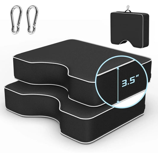 Waterproof Extra Thick 3.5" Portable Bleacher Stadium Seat Cushions for Indoor Outdoor Sports Events