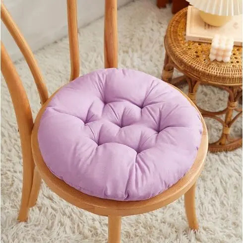 Thick Round Chair Cushion - Comfortable Washable Seat Pad for Office, Dining Room Use, Soft Reusable Everyday Seating Thick Cushion for Home & Tatami Floor