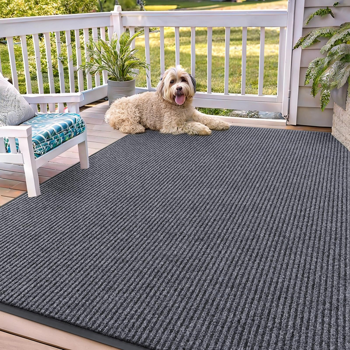 OLANLY Front Door Mat 29.5x17, Waterproof Heavy-Duty Indoor Outdoor Doormat