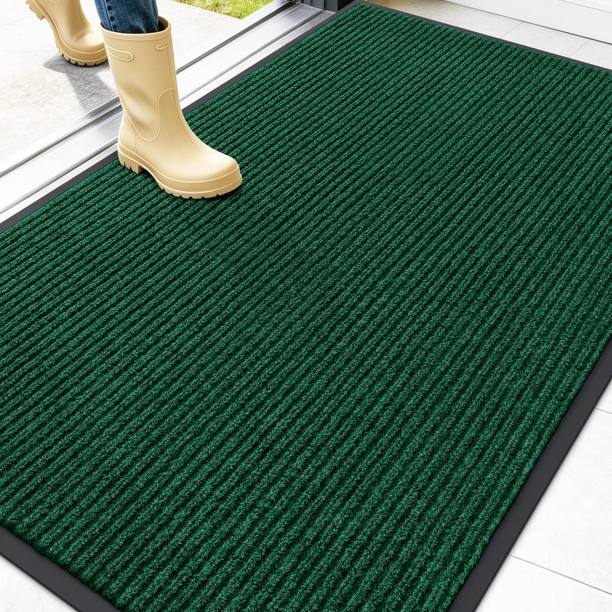 OLANLY Front Door Mat 29.5x17, Waterproof Heavy-Duty Indoor Outdoor Doormat