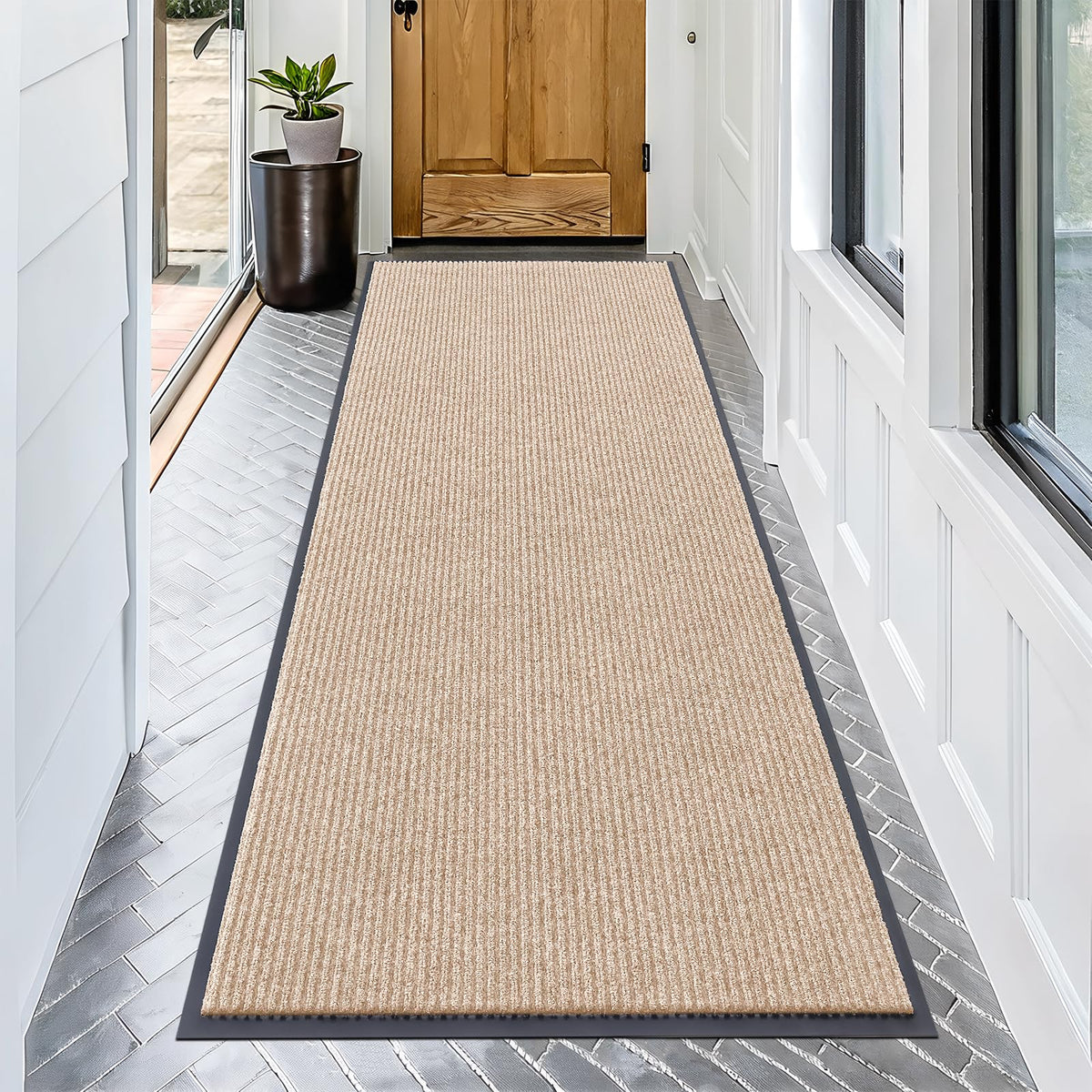 OLANLY Front Door Mat 29.5x17, Waterproof Heavy-Duty Indoor Outdoor Doormat